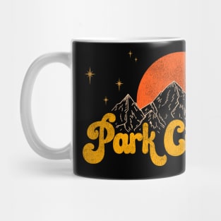 Vintage Park City Utah Mid Century Distressed Aesthetic Mug